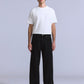 Men's Black Loose Fit Mid Rise Jeans - Front View