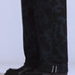 Men's Black Bootcut Fit Mid Rise Jeans - Detail View