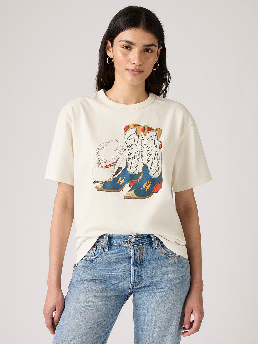 Women's Graphic Tabor T-Shirt - Styleshot View