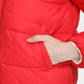 Women's Quilted High Neck Reversible Puffer Jacket - 6 View
