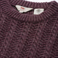 Men's Solid Purple Crew Neck Sweater - 2 View