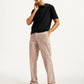 Men's Light Pink Straight Fit Chinos - Elevated View
