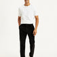 Men's Black Straight Fit Chinos - Front View