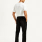 Men's Black Straight Fit Chinos - Back View