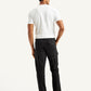 Men's Black Tapered Cargo Trousers - Back View