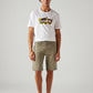 Men's 502 Taupe Tapered Fit Mid Rise Shorts - Front View