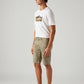 Men's 502 Taupe Tapered Fit Mid Rise Shorts - Side View