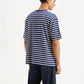 Men's Striped Relaxed Fit T-Shirt - Back View