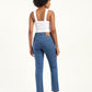 Women's 724 Blue Slim Straight Fit High Rise Jeans - Back View