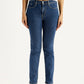 Women's 724 Blue Straight Fit High Rise Jeans - Front View