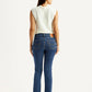 Women's 724 Blue Straight Fit High Rise Jeans - Back View