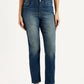 Women's 724 Blue Straight Fit High Rise Jeans - Front View
