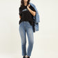 Women's 710 Blue Skinny Fit High Rise Jeans - shot View