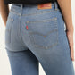 Women's 710 Blue Skinny Fit High Rise Jeans - Details View