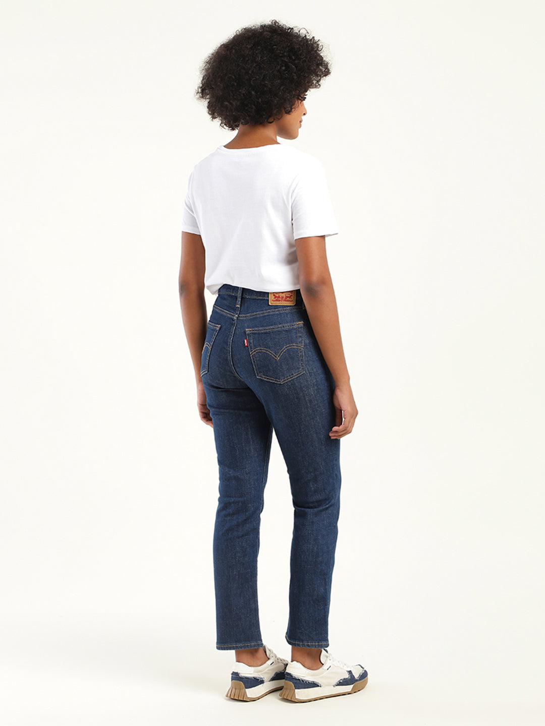 Women's 710 Blue Skinny Fit High Rise Jeans - f12c3536-7a44-4c4d-a5e6-2e818a708675 View