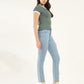 Women's 724 Blue Straight Fit High Rise Jeans - Side View
