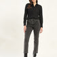 Women's 724 Grey Slim Straight Fit High Rise Jeans - Front View