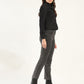 Women's 724 Grey Slim Straight Fit High Rise Jeans - Side View