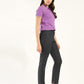 Women's 724 Black Slim Straight Fit High Rise Jeans - Side View