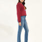 Women's 724 Blue Straight Fit High Rise Jeans - Side View