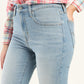 Women's 724 Blue Slim Straight Fit High Rise Jeans - Detail View