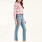 Women's 724 Blue Slim Straight Fit High Rise Jeans - Side View