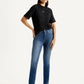 Women's 724 Med Indigo Slim Straight Fit High Rise Jeans - Styleshot View