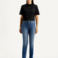 Women's 724 Med Indigo Slim Straight Fit High Rise Jeans - Front View