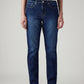 Women's 724 Dark Blue Slim Straight Fit High Rise Tinted Jeans - Front View