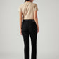 Women's 724 Black Slim Straight Fit High Rise Jeans - Back View