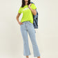Women's 725 Blue Bootcut Fit High Rise Jeans - Styleshot View