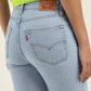 Women's 725 Blue Bootcut Fit High Rise Jeans - BackDetails View