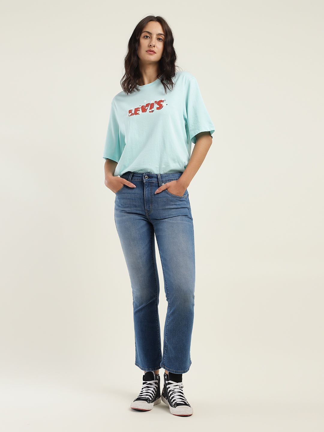 Women's 725 Blue Bootcut Fit High Rise Jeans - 2f25e771-ef26-41c6-953d-2c2f93a3acae View