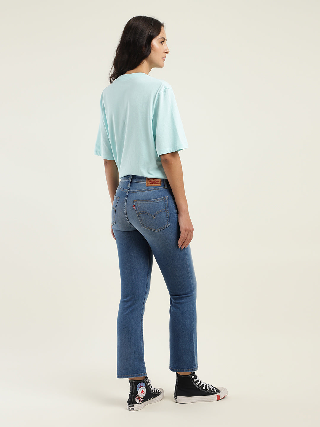 Women's 725 Blue Bootcut Fit High Rise Jeans - c4d54df0-bbfa-48c0-9a90-06a49c8017c1 View