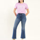 Women's 725 Blue Bootcut Fit High Rise Jeans - Styleshot View