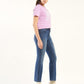 Women's 725 Blue Bootcut Fit High Rise Jeans - Side View