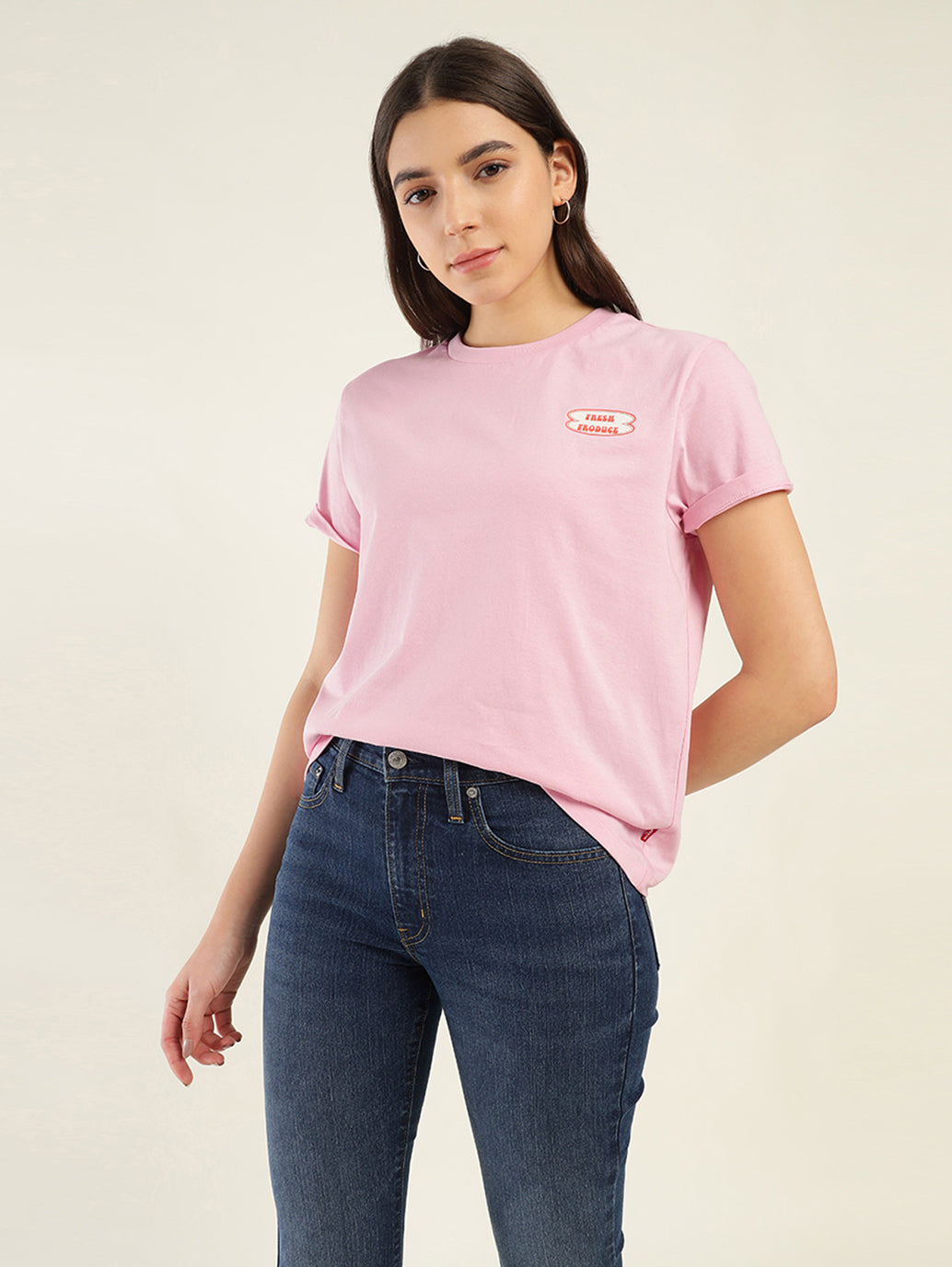 Women's Graphic Relaxed Fit T-Shirt - Styleshot View