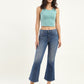 Women's 710 Blue Skinny Fit High Rise Jeans - Front View