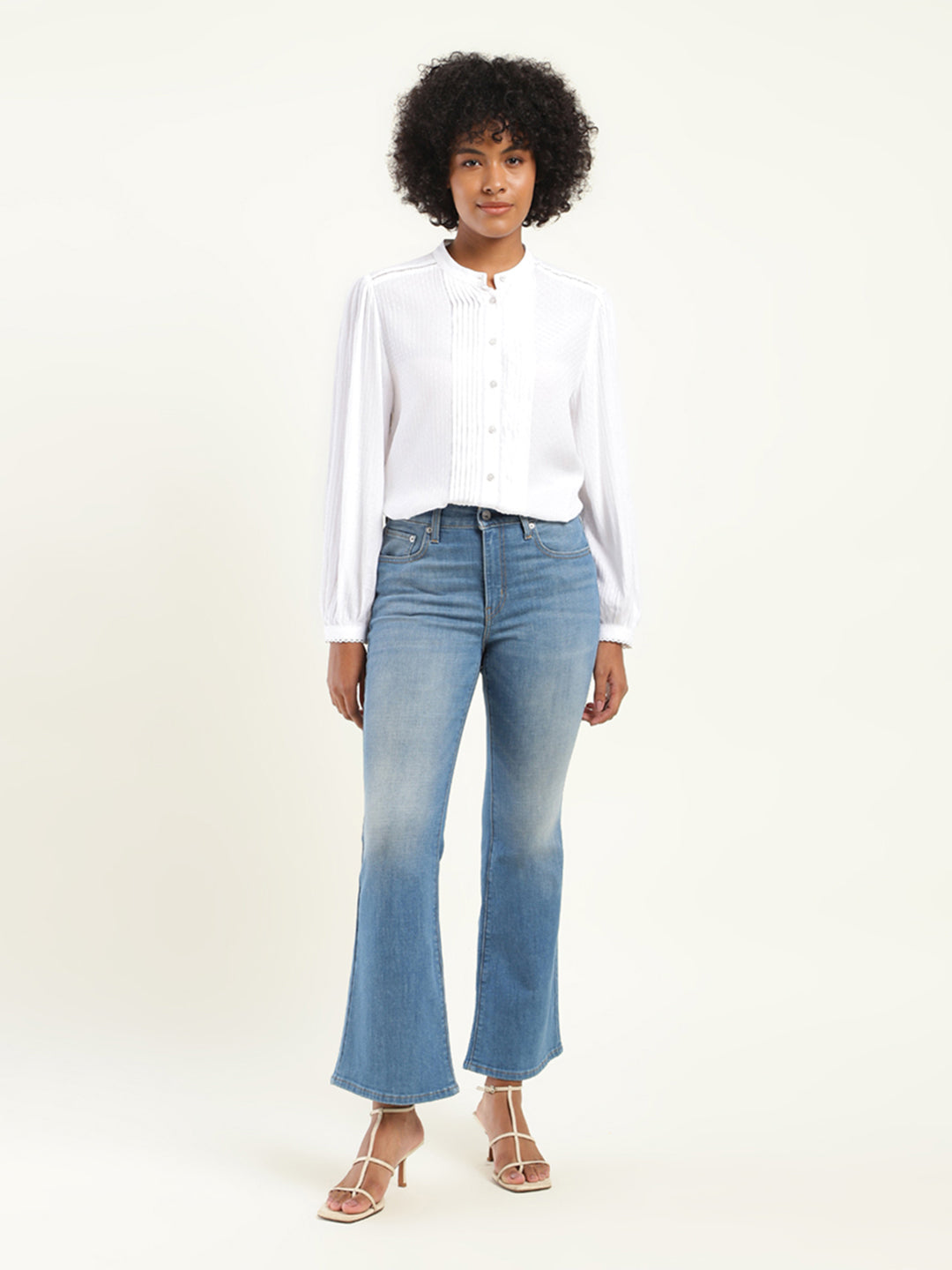 Women's 710 Blue Skinny Fit High Rise Jeans - b0cd6133-dd87-4c63-94a9-e6940aa90432 View