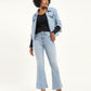 Women's 710 Blue Skinny Fit High Rise Jeans - 20shot View
