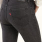 Women's 726 Black Flared Fit High Rise Jeans - Detail View