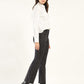 Women's 726 Black Flared Fit High Rise Jeans - Side View