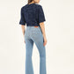 Women's 726 Blue Flared Fit High Rise Jeans - Back View