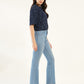 Women's 726 Blue Flared Fit High Rise Jeans - Side View