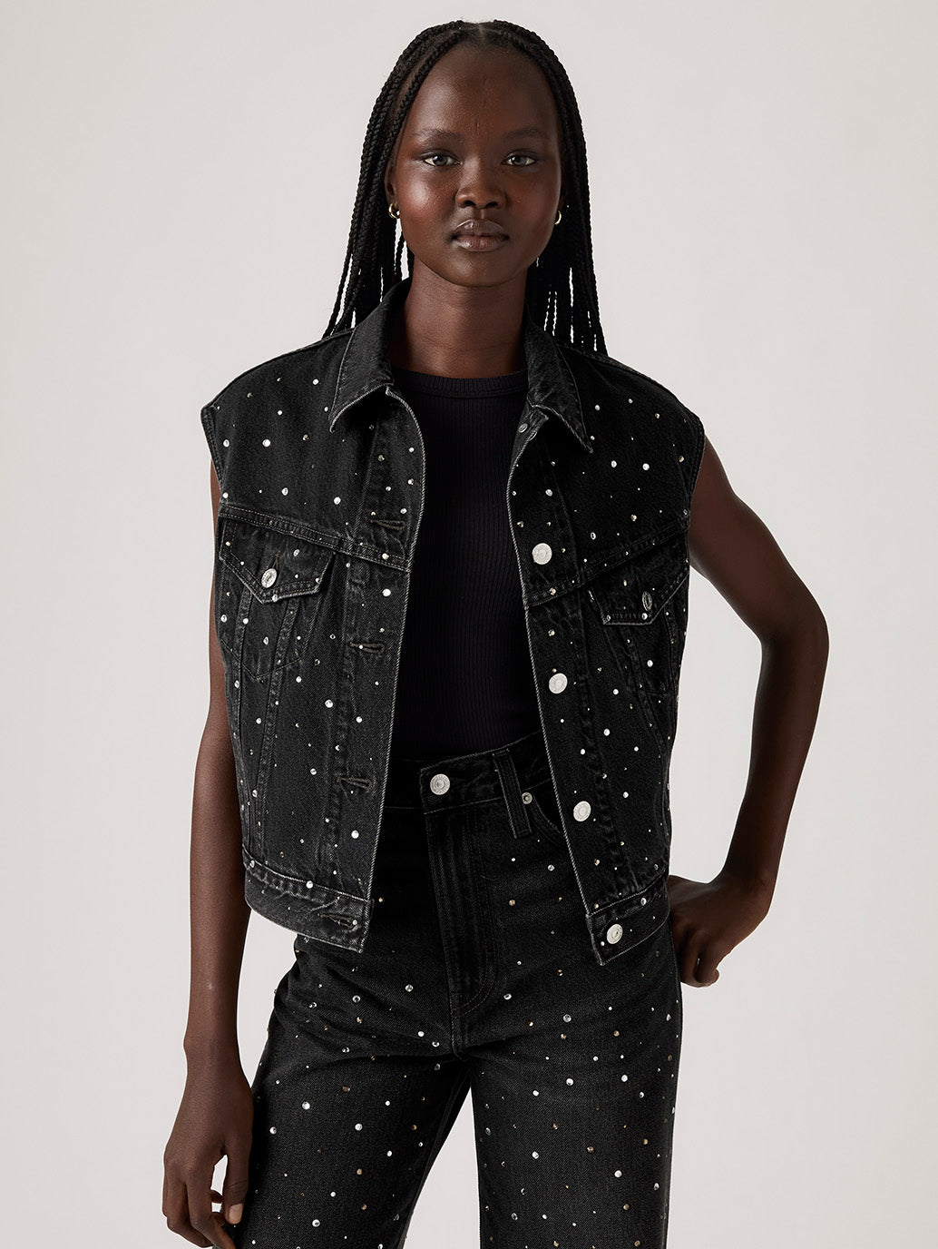 Women's Shrunken '90s Trucker Vest