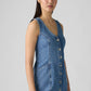 Women's Vianna Vest Denim Dress - Detail View