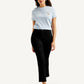 Women's Redloop Black Wedgie Straight Fit High Rise Jeans - Front View
