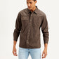 Men's Solid Dyed Spread Collar Shirt - Front View