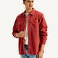 Men's Solid Overdyed Spread Collar Shirt - Styleshot View
