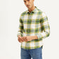 Men's Checkered Relaxed Fit Flannel Shirt - Styleshot View